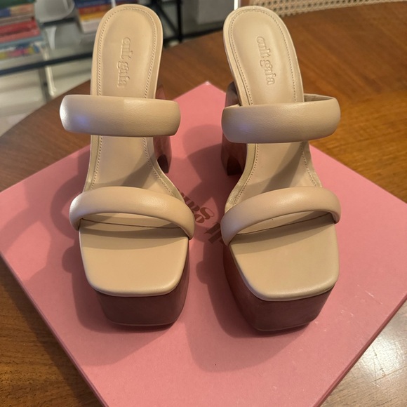 Cult Gaia Lucy Platform Sand / Size 7 / Never Worn - Picture 4 of 4